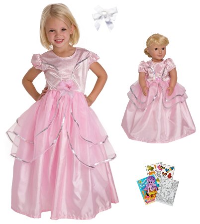 Pink Princess With Doll Outfit