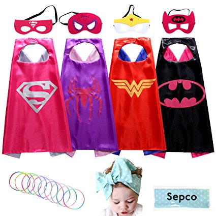 Set of 4 Superhero Costumes for Girls - www.kidslovedressup.com