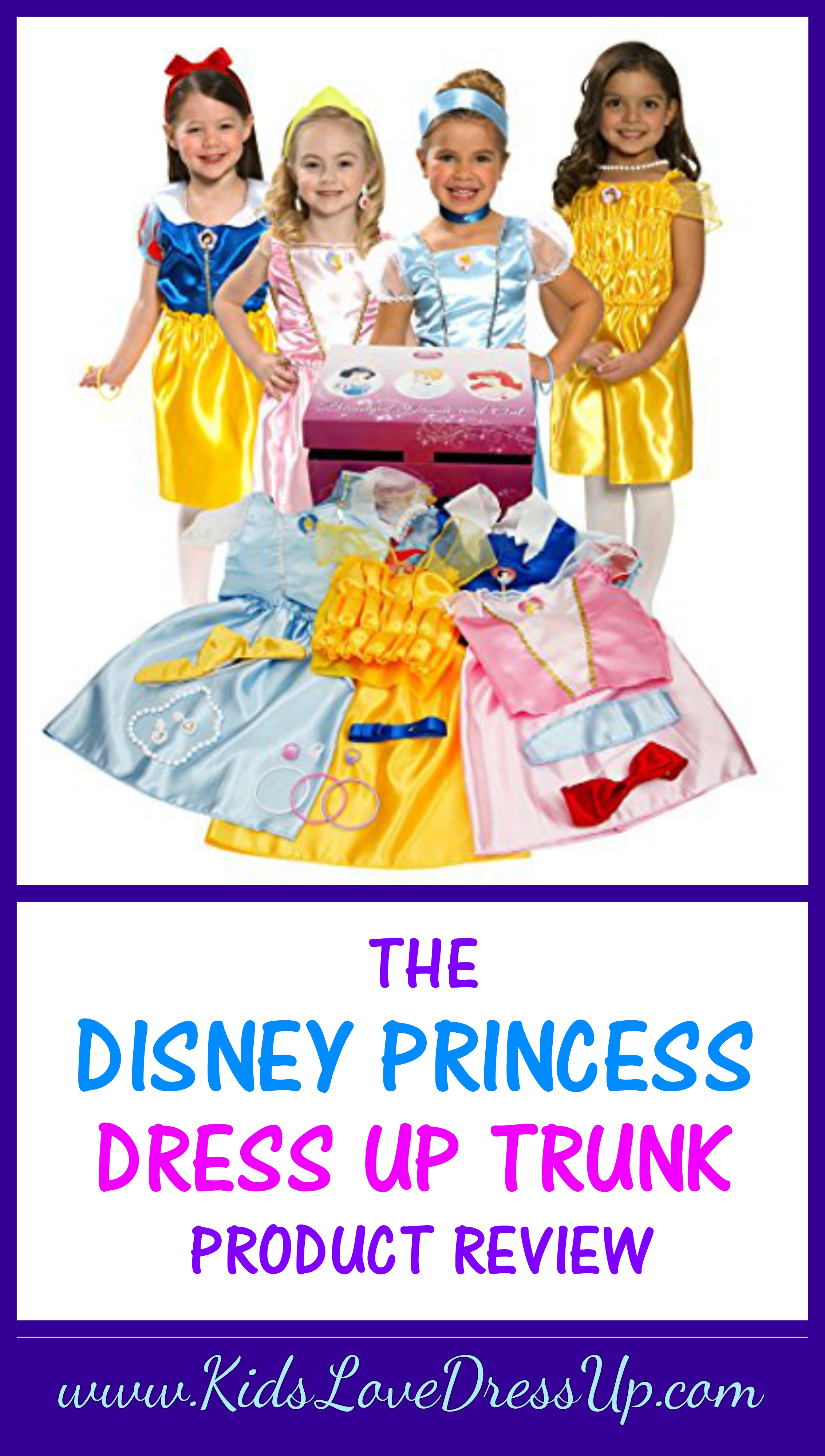 Disney princess best sale dress up trunk