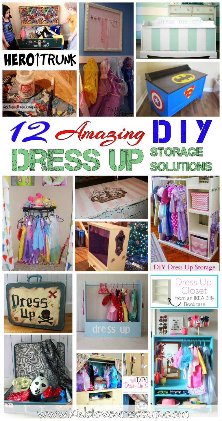 12 Amazing DIY Dress Up Storage Solutions That Will Help Tidy Up The Playroom!