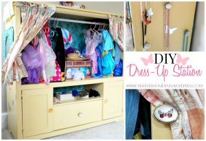 DIY TV Unit into Dress Up Center