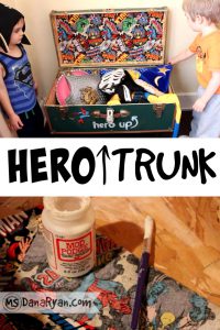 Hero Trunk DIY - DIY Dress Up Storage Solutions at www.kidslovedressup.com