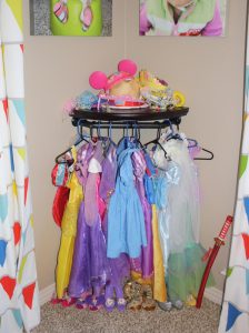 dress up clothes storage diy