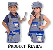 Product Review of the Melissa and Doug Train Engineer Role Play Costume Set - www.kidslovedressup.com