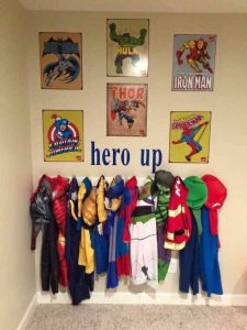 Dress up storage ideas for boys