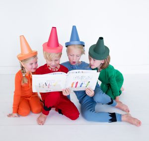 World Book Day Kids Costumes - lots of ideas including "The Day The Crayons Quit" at www.kidslovedressup.com