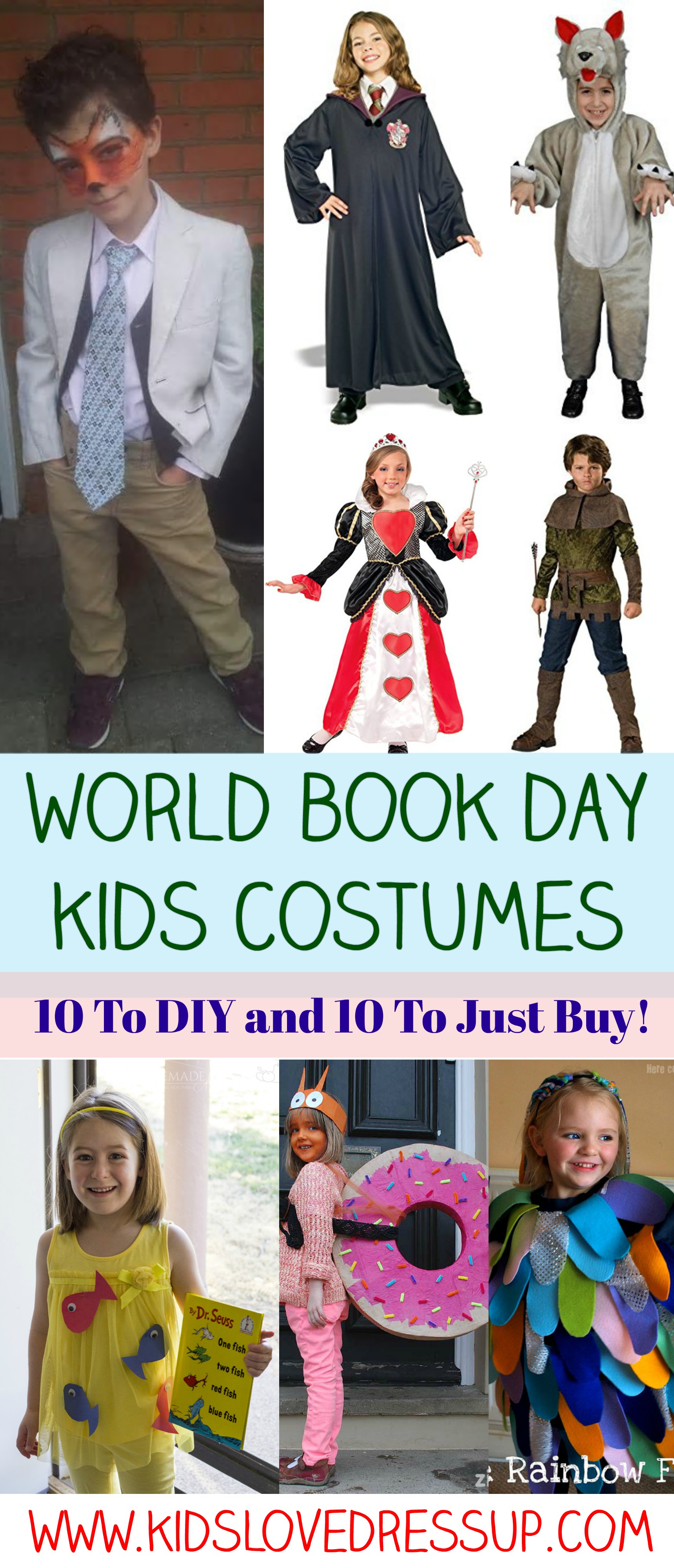 World Book Day Kids Costumes - 10 To DIY, 10 To Just Buy