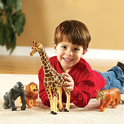 2 year old boys love to play with plastic animals! Gifts for 2 year old boys - this is a good idea!!