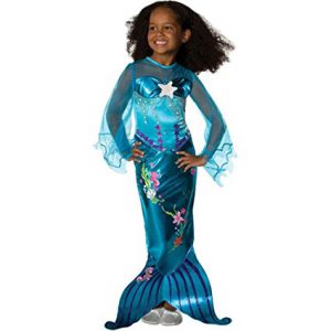 Magical Mermaid Costume for Girls - not your typical Ariel mermaid outfit! Lovely royal blue sea princess!