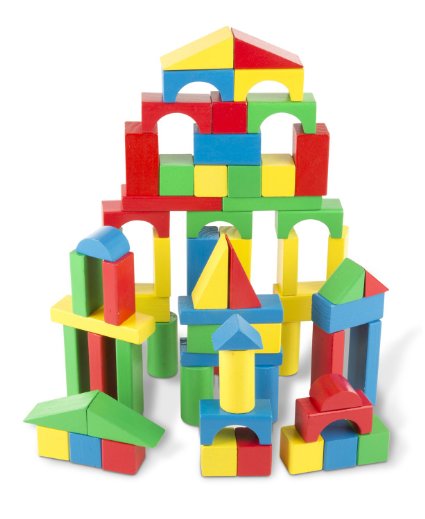 Wooden Blocks are tons of fun for kids of all ages! Fun gifts for 2 year old boys!