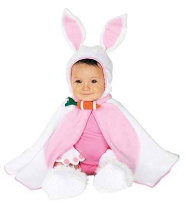 Adorable Easter Bunny Cape and Costume for Baby Girl!