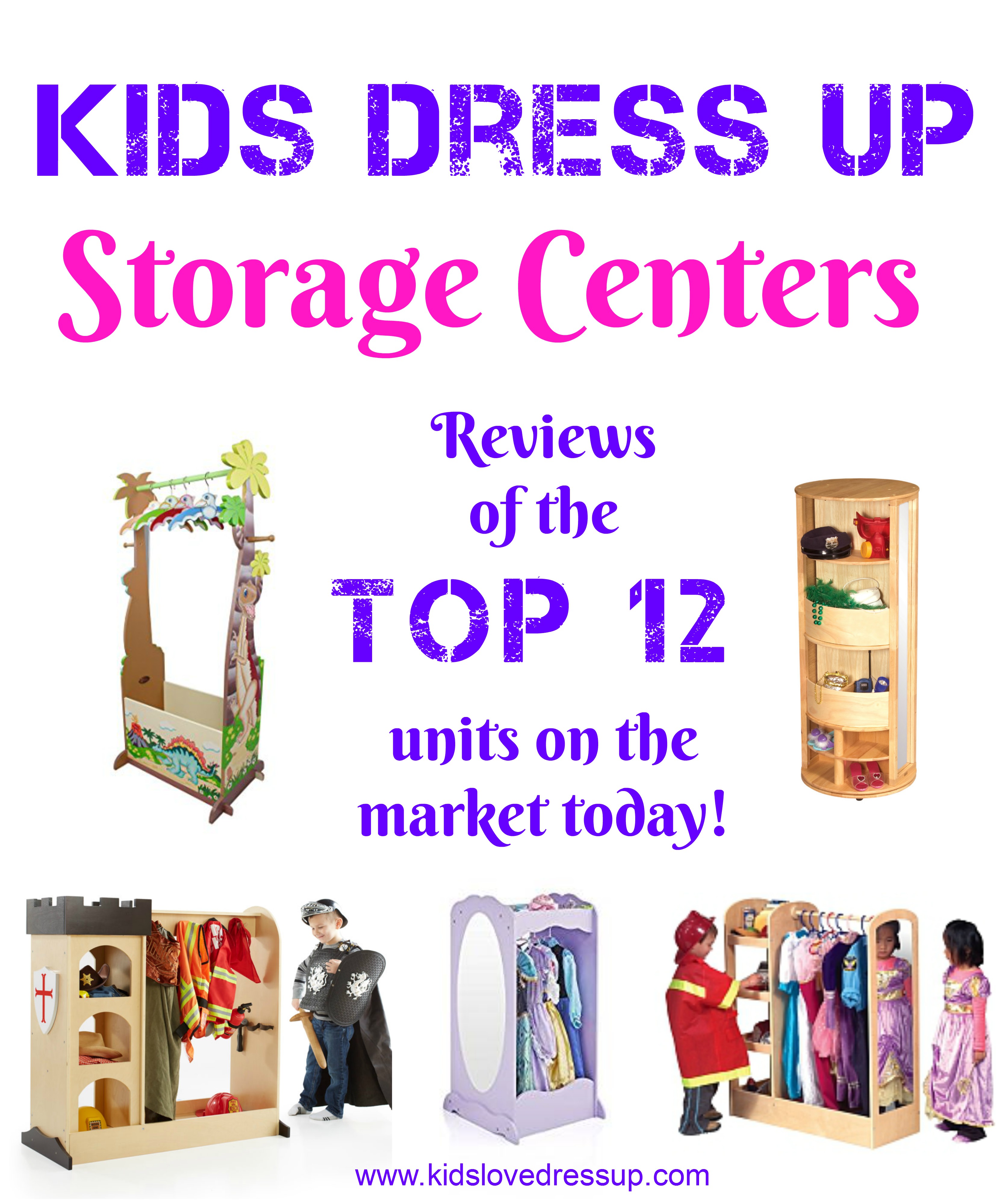 Kids Dress Up Clothes Storage Units