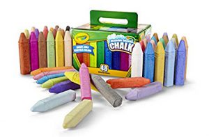 Great toys for 4 year olds! Sidewalk chalk is fantastic!