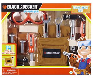  Black & Decker Junior 14 Piece Toy Tool Belt Set : Toys & Games