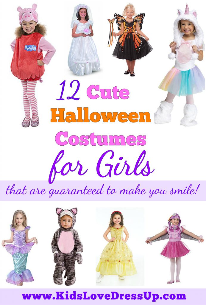 Looking for some cute Halloween costumes for girls? Check out these adorable Halloween costumes girls everywhere will love! Pretty costumes, girls costumes, toddler costumes, dress up for girls, costumes Halloween, girls Halloween